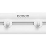 ECOCO κρεμάστρα μπάνιου/κουζίνας E23154 με 6 γάντζους, 3.8x5x40cm, λευκή - 6974710173641