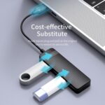 ORICO USB hub FL02, 4x θυρών, USB 2.0, 480Mbps, USB σύνδεση, μαύρο - 6942227106513 - Image 2