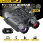 FNIRSI ψηφιακά κιάλια NVS-40 με νυχτερινή όραση, 6x zoom, 4K/36MP, μαύρα - 5210131133774 - Image 2