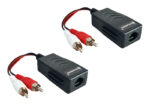 FOLKSAFE audio extender FS-2001AA μέσω καλωδίου RJ45, RCA σε RCA, έως 1000m - 5210131099957