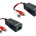 FOLKSAFE audio extender FS-2001AA μέσω καλωδίου RJ45, RCA σε RCA, έως 1000m - 5210131099957