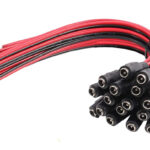FOLKSAFE καλώδιο FS-DCPIGTAIL-F με θηλυκό βύσμα 5.5x2.1mm, 10τμχ - 5210131047644