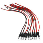 FOLKSAFE καλώδιο FS-DCPIGTAIL-M με αρσενικό βύσμα 5.5x2.1mm, 10τμχ - 5210131047637