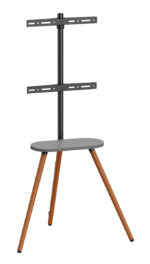 BRATECK βάση τηλεόρασης δαπέδου FS28-44F-04, 43-65", έως 35kg, με ράφι - 5210131095874