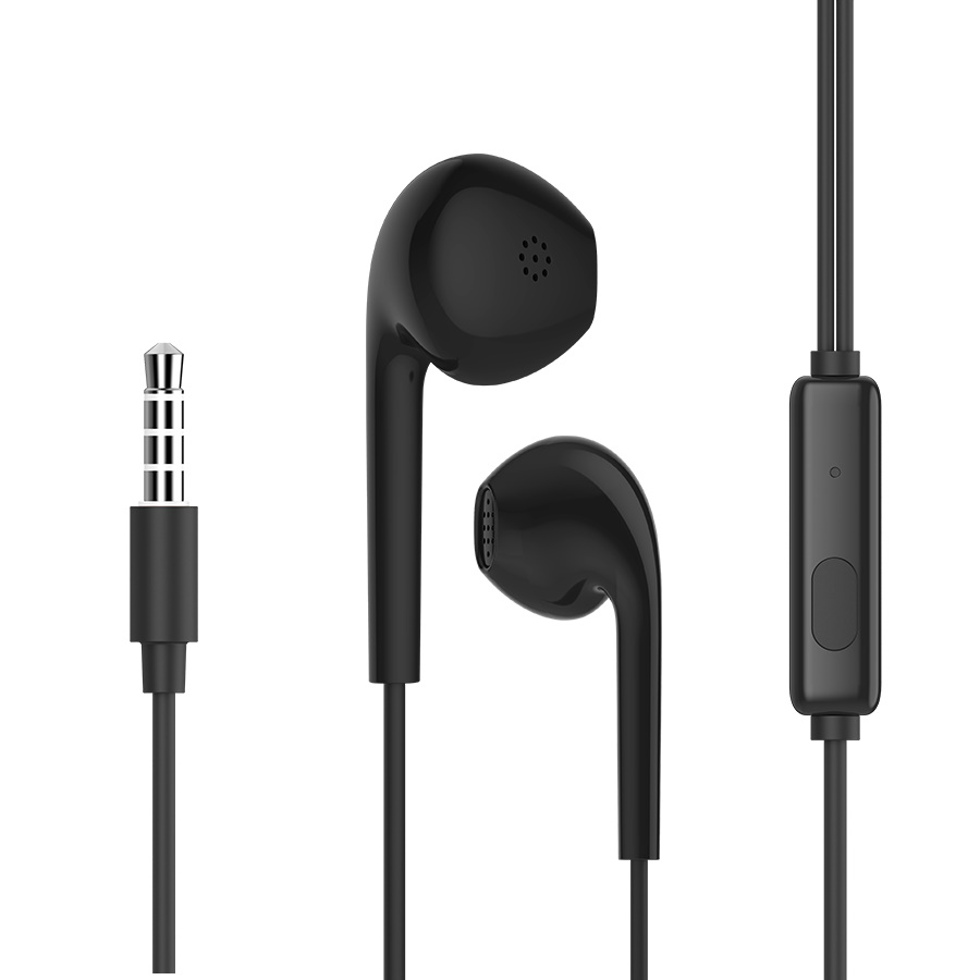 G12-BK CELEBRAT earphones με μικρόφωνο G12, 3.5mm σύνδεση, Φ14.2mm, 1.2m, μαύρο - 6925146950825 - Image 1