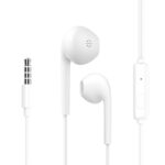 CELEBRAT earphones με μικρόφωνο G12, 3.5mm σύνδεση, Φ14.2mm, 1.2m, λευκό - 6925146950818