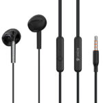 CELEBRAT earphones με μικρόφωνο G28, 3.5mm σύνδεση, Φ10mm, 1.2m, μαύρα - 6925146951341