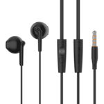 CELEBRAT earphones με μικρόφωνο G34, 3.5mm σύνδεση, 14mm, 1.2m, μαύρα - 6925146951563