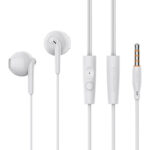 CELEBRAT earphones με μικρόφωνο G34, 3.5mm σύνδεση, 14mm, 1.2m, λευκά - 6925146951570