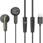 CELEBRAT earphones με μικρόφωνο G37, USB-C σύνδεση, 14.2mm, 1.2m, μαύρα - 6925146951785
