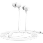 CELEBRAT earphones με μικρόφωνο G4, 3.5mm σύνδεση, Φ10mm, 1.2m, λευκό - 6925146950429