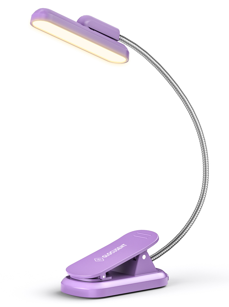 GLCSNTA2402 GLOCUSENT LED φακός διαβάσματος GLCSNTA2402, επαναφορτιζόμενος, έως 60lm, μωβ - 5210131124925 - Image 1