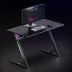BRATECK gaming γραφείο GMD14-1 με RGB φωτισμό, 120x60x75cm, μαύρο - 5210131128275 - Image 2