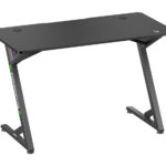 BRATECK gaming γραφείο GMD14-1 με RGB φωτισμό, 120x60x75cm, μαύρο - 5210131128275