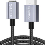 ORICO καλώδιο Lightning σε USB GQA12, 2.4A, 480Mbps, 1m, μαύρο - 6941788875043
