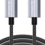 ORICO καλώδιο USB-C GQA60, 60W, 480Mbps, 1m, μαύρο - 6941788874428