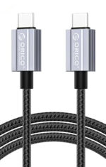 ORICO καλώδιο USB-C GQA60, 60W, 480Mbps, 1m, μαύρο - 6941788874428