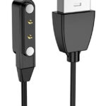 ZEBLAZE USB καλώδιο φόρτισης για smartwatch GTR 3 Pro, 60cm, μαύρο - 5210131095799