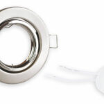 POWERTECH μεταλλικό πλαίσιο spot & ντουί GU10-003, χωνευτό, 81x31.5mm - 5210131046364