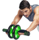 Ρόδα κοιλιακών AB Wheel GYM-0001, μαύρο-πράσινο - 5210131032879 - Image 2