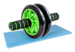 Ρόδα κοιλιακών AB Wheel GYM-0001, μαύρο-πράσινο - 5210131032879