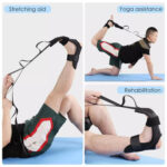 Ελαστικός ιμάντας για ασκήσεις Pilates/Yoga GYM-0022, 110cm, μαύρος - 5210131045381 - Image 2