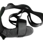 Ελαστικός ιμάντας για ασκήσεις Pilates/Yoga GYM-0022, 110cm, μαύρος - 5210131045381