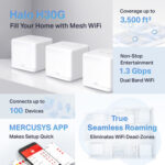 MERCUSYS Mesh Wi-Fi System Halo H30G, 1.3Gbps Dual Band, 3τμχ, Ver. 1.0 - 6957939000721 - Image 2