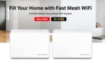 MERCUSYS Mesh Wi-Fi 6 System Halo H80X, 3Gbps Dual Band, 2τμχ, Ver. 1.0 - 6957939000691 - Image 2