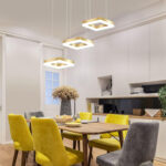 POWERTECH LED φωτιστικό οροφής HLL-0101, 35W, 4000K, 70x120cm, χρυσό - 5210131065259 - Image 2