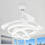 POWERTECH ανεμιστήρας οροφής HLL-0112 με LED φως, 72W, Φ106x50cm, λευκός - 5210131070857 - Image 2