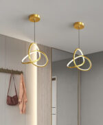 POWERTECH LED φωτιστικό οροφής HLL-0122, 15W, 4000K, Φ22cm x 1m, χρυσό - 5210131075470 - Image 2