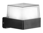 POWERTECH LED φωτιστικό τοίχου HLL-0157, 7W, 4000K, 560lm, IP65, μαύρο - 5210131089934