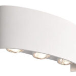 POWERTECH LED φωτιστικό τοίχου HLL-0160, 6W, 4000K, 510lm, IP65, λευκό - 5210131089965