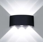 POWERTECH LED φωτιστικό τοίχου HLL-0161, 6W, 4000K, 510lm, IP65, μαύρο - 5210131089972 - Image 2