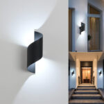 POWERTECH LED φωτιστικό τοίχου HLL-0163, 10W, 4000K, 850lm, IP65, μαύρο - 5210131089996 - Image 2