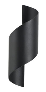 POWERTECH LED φωτιστικό τοίχου HLL-0163, 10W, 4000K, 850lm, IP65, μαύρο - 5210131089996