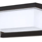 POWERTECH LED φωτιστικό τοίχου HLL-0165, 12W, 4000K, 960lm, IP65, μεταλλικό, μαύρο - 5210131091357