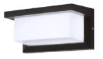 POWERTECH LED φωτιστικό τοίχου HLL-0165, 12W, 4000K, 960lm, IP65, μεταλλικό, μαύρο - 5210131091357