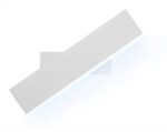 POWERTECH LED φωτιστικό τοίχου HLL-0171, 15W, 4000K, 1200lm, περιστρεφόμενο, λευκό - 5210131091418