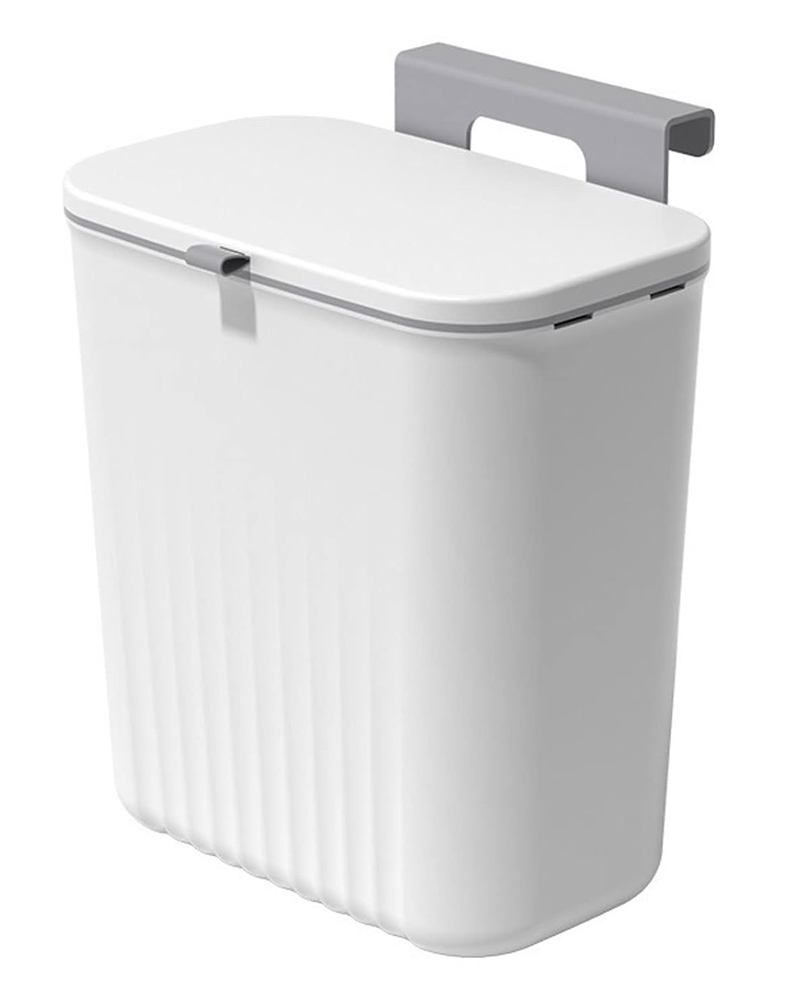 HUH-0151 HOME USE κάδος απορριμμάτων HUH-0151, 9lt, 26x16x29cm, λευκός - 5210131080412 - Image 1