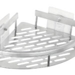 HOME USE γωνιακό ράφι τοίχου HUH-0158, αλουμινίου, 28x5.5x21cm, ασημί - 5210131087855