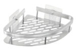 HOME USE γωνιακό ράφι τοίχου HUH-0158, αλουμινίου, 28x5.5x21cm, ασημί - 5210131087855