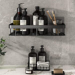 HOME USE ράφι τοίχου HUH-0162, αλουμινίου, 30x5x13cm, μαύρο - 5210131087893 - Image 2