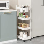 HOME USE τρόλει κουζίνας HUH-0163, 4 θέσεων, 40x21.5x91.5cm, λευκό - 5210131084526 - Image 2