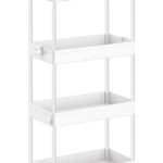 HOME USE τρόλει κουζίνας HUH-0163, 4 θέσεων, 40x21.5x91.5cm, λευκό - 5210131084526