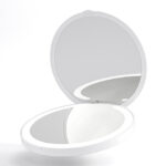 HOME USE καθρέφτης χειρός HUH-0184 με LED φως, 1x/3x zoom 180mAh, λευκός - 5210131089385