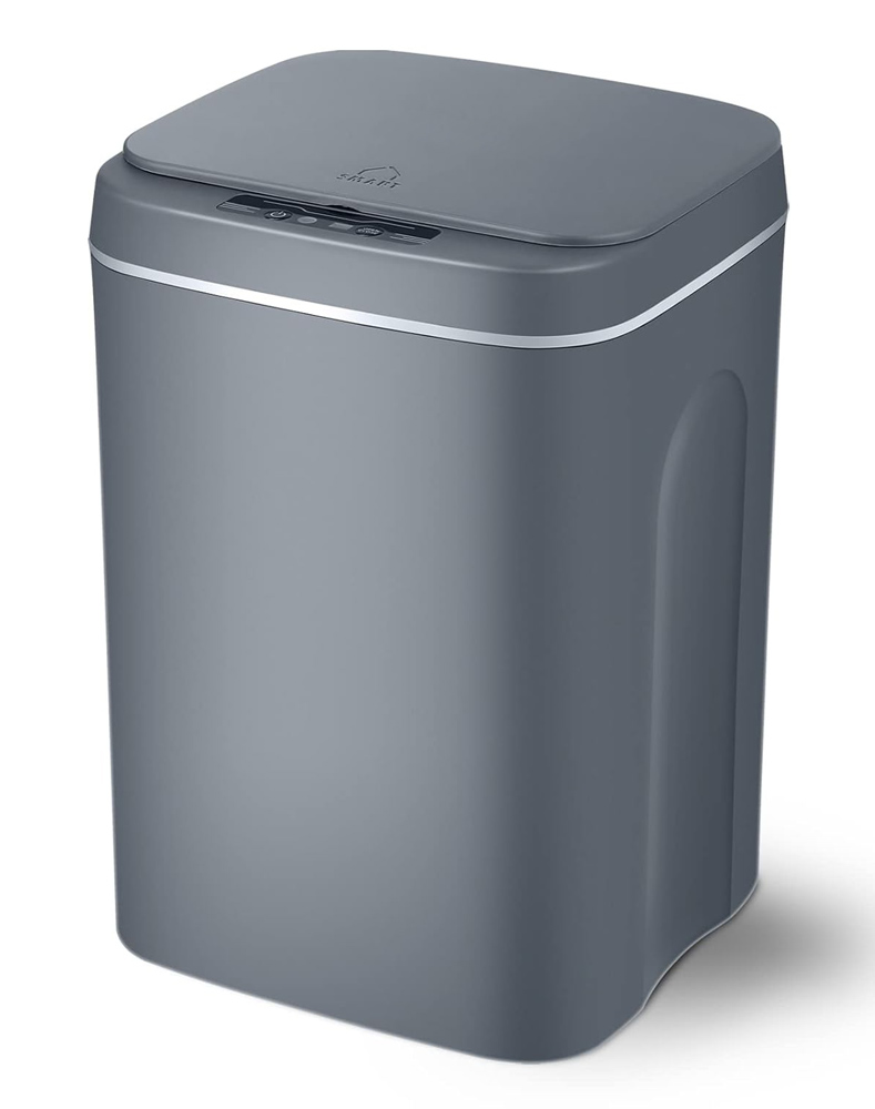 HUH-0190 HOME USE κάδος απορριμμάτων HUH-0190 με φωτοκύτταρο, 14lt, γκρι - 5210131093191 - Image 1