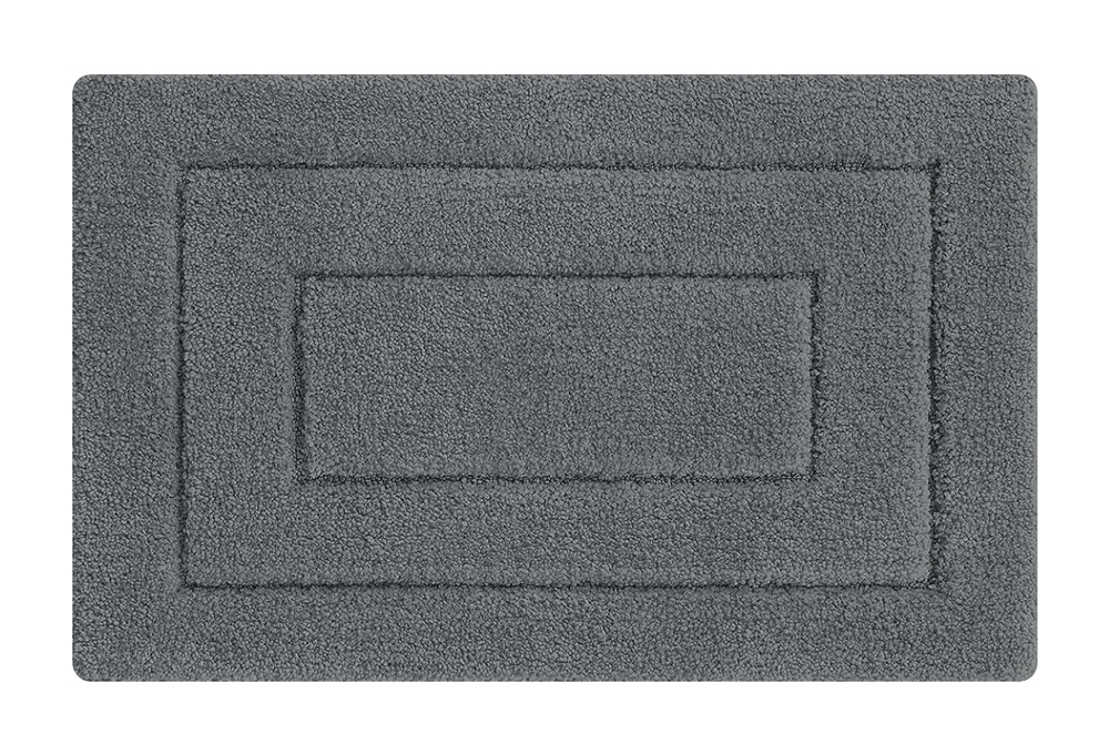 HUH-0203 HOME USE πατάκι μπάνιου HUH-0203, αντιολισθητικό, 50 x 80cm, γκρι - 5210131113417 - Image 1