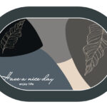 HOME USE πατάκι μπάνιου HUH-0213, αντιολισθητικό, 60x40cm, 3.5mm πάχος, πολύχρωμο - 5210131113516